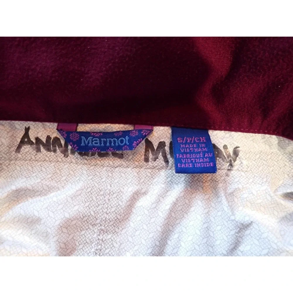 Marmot Rain Jacket‎ Girls Small Purple Good Hooded Waterproof PreCip Shell